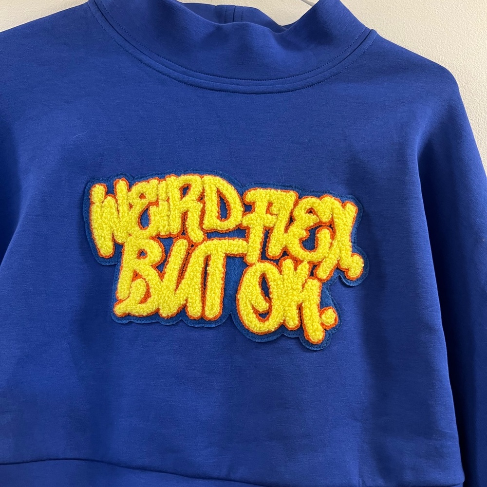 27. Akira Blue Cropped Sweatshirt with  Sleeves - Picture 9 of 10